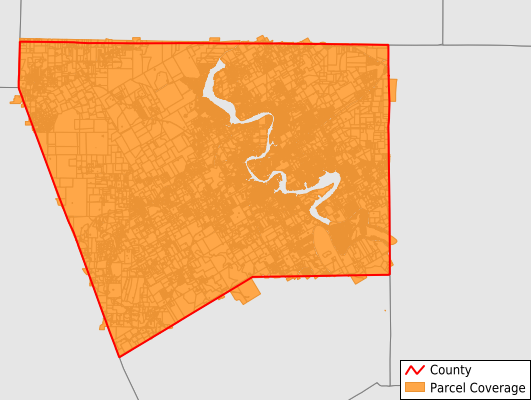 Hood County Texas GIS Parcel Data Download Coverage