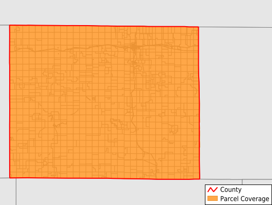 Hooker County Nebraska GIS Parcel Data Download Coverage