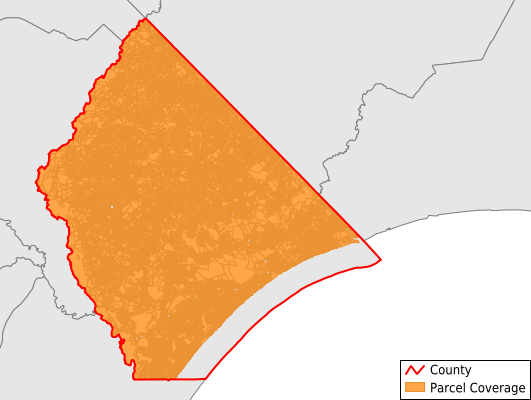 Horry County South Carolina GIS Parcel Data Download Coverage
