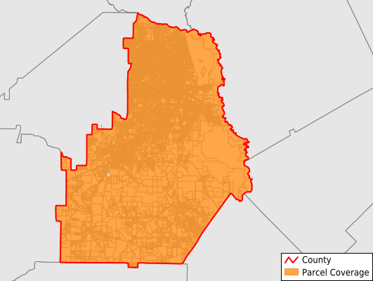 Houston County Georgia GIS Parcel Data Download Coverage