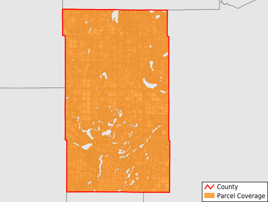 Hubbard County Minnesota GIS Parcel Data Download Coverage