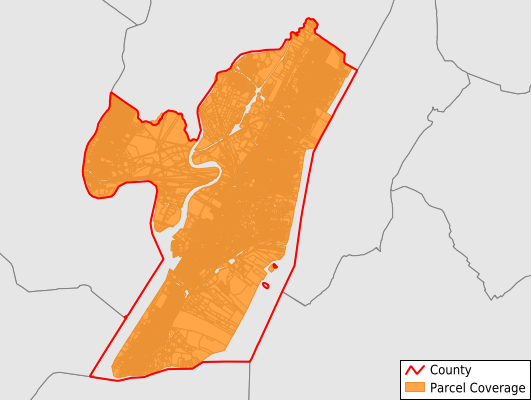 Hudson County New Jersey GIS Parcel Data Download Coverage