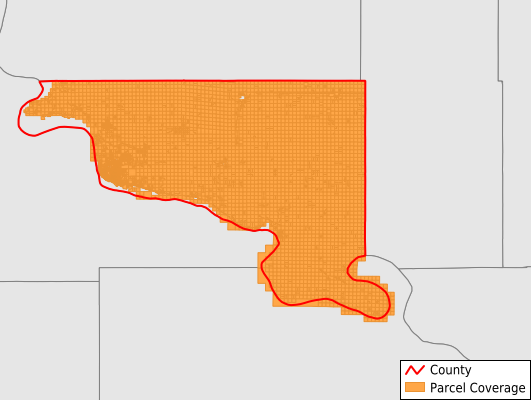 Hughes County South Dakota GIS Parcel Data Download Coverage