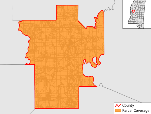 Humphreys County Mississippi GIS Parcel Data Download Coverage