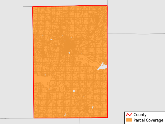 Huntington County Indiana GIS Parcel Data Download Coverage