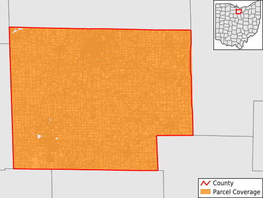 Huron County Ohio GIS Parcel Data Download Coverage