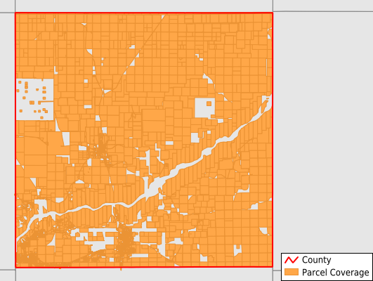 Hutchinson County Texas GIS Parcel Data Download Coverage