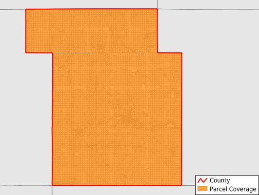 Ida County Iowa GIS Parcel Data Download Coverage