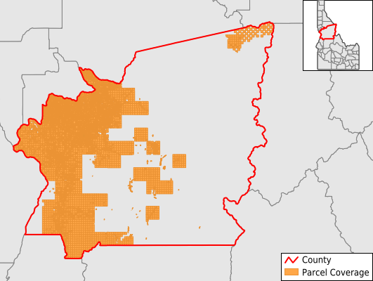 Idaho County Idaho GIS Parcel Data Download Coverage