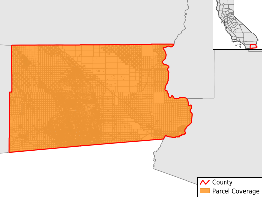 Imperial County California GIS Parcel Data Download Coverage