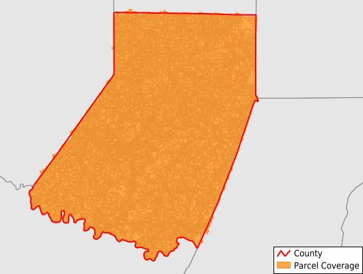 Indiana County Pennsylvania GIS Parcel Data Download Coverage