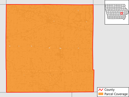 Iowa County Iowa GIS Parcel Data Download Coverage