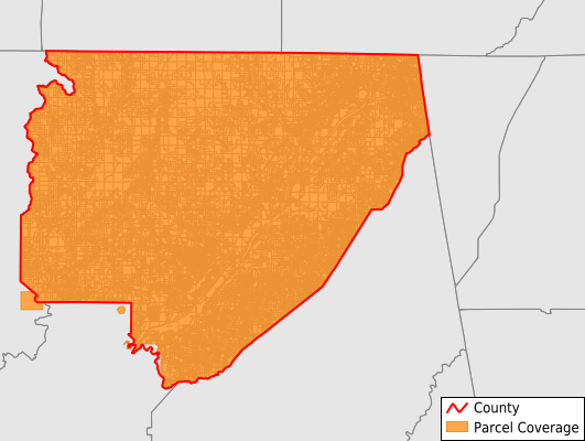 Jackson County Alabama GIS Parcel Data Download Coverage