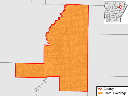 Jackson County Arkansas GIS Parcel Data Download Coverage