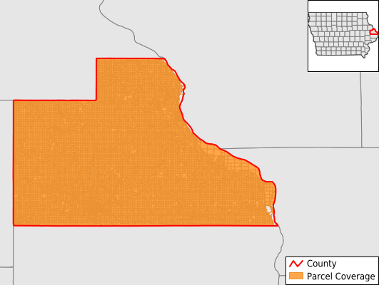 Jackson County Iowa GIS Parcel Data Download Coverage