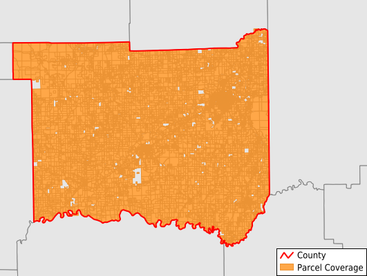 Jackson County Indiana GIS Parcel Data Download Coverage