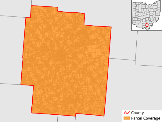 Jackson County Ohio GIS Parcel Data Download Coverage