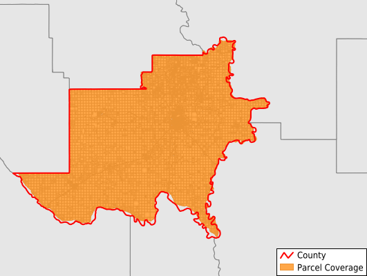 Jackson County Oklahoma GIS Parcel Data Download Coverage