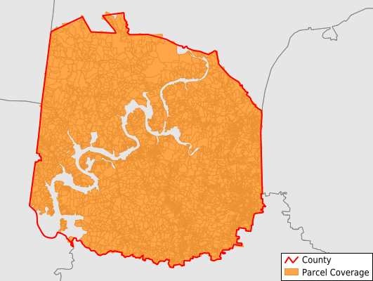 Jackson County Tennessee GIS Parcel Data Download Coverage