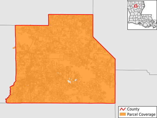 Jackson Parish Louisiana GIS Parcel Data Download Coverage