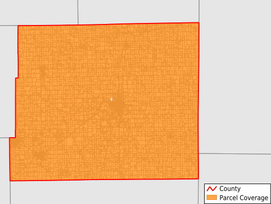 Jay County Indiana GIS Parcel Data Download Coverage