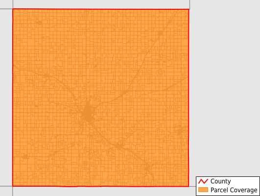 Jefferson County Nebraska GIS Parcel Data Download Coverage