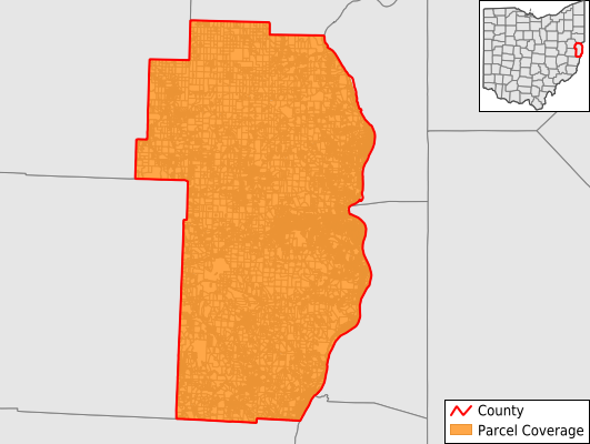 Jefferson County Ohio GIS Parcel Data Download Coverage