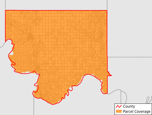 Jefferson County Oklahoma GIS Parcel Data Download Coverage