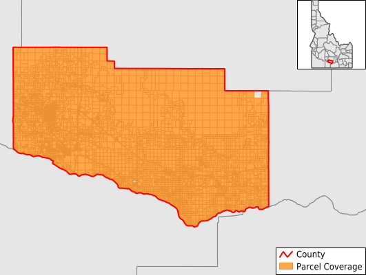 Jerome County Idaho GIS Parcel Data Download Coverage