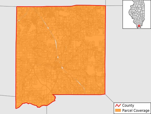 Johnson County Illinois GIS Parcel Data Download Coverage