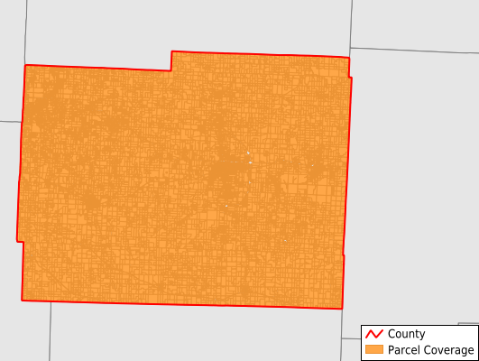 Johnson County Missouri GIS Parcel Data Download Coverage