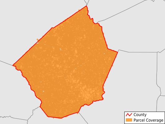 Johnston County North Carolina GIS Parcel Data Download Coverage