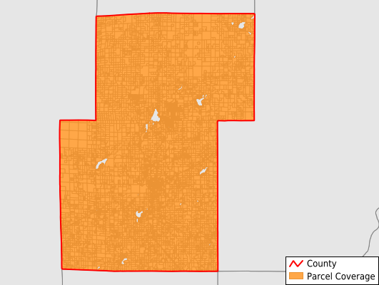 Kanabec County Minnesota GIS Parcel Data Download Coverage