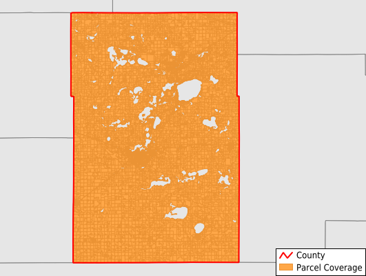 Kandiyohi County Minnesota GIS Parcel Data Download Coverage