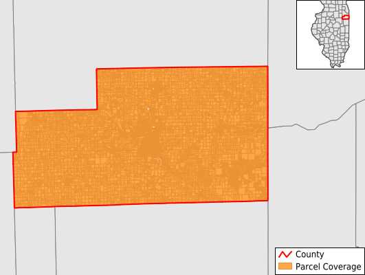 Kankakee County Illinois GIS Parcel Data Download Coverage