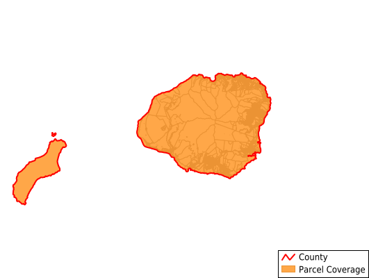 Kauai County Hawaii GIS Parcel Data Download Coverage