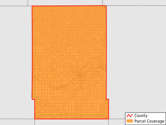 Kearny County Kansas GIS Parcel Data Download Coverage