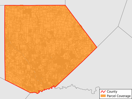 Kendall County Texas GIS Parcel Data Download Coverage