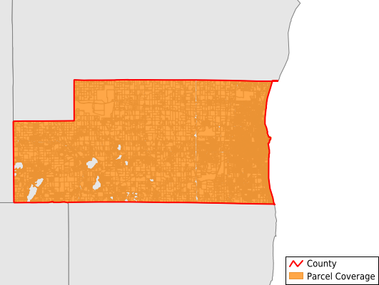 Kenosha County Wisconsin GIS Parcel Data Download Coverage