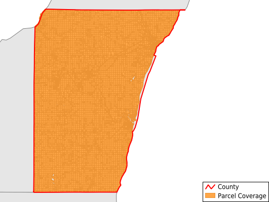 Kewaunee County Wisconsin GIS Parcel Data Download Coverage
