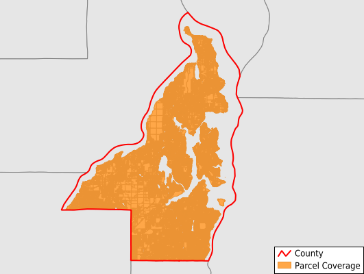 Kitsap County Washington GIS Parcel Data Download Coverage