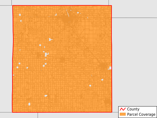Labette County Kansas GIS Parcel Data Download Coverage