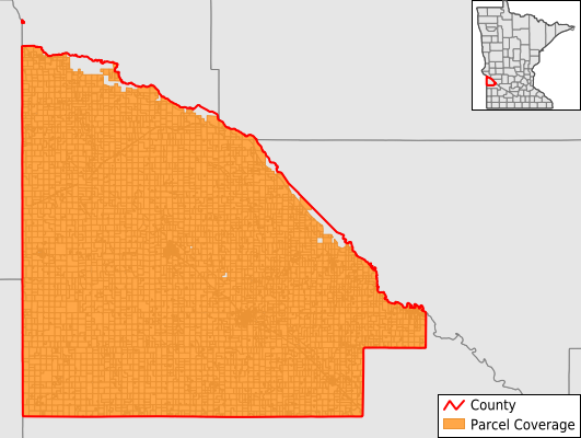 Lac qui Parle County Minnesota GIS Parcel Data Download Coverage