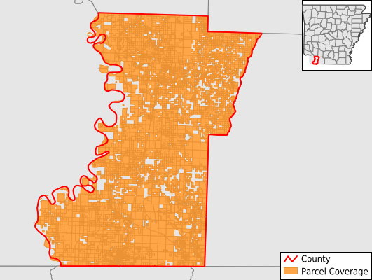 Lafayette County Arkansas GIS Parcel Data Download Coverage