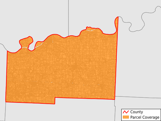 Lafayette County Missouri GIS Parcel Data Download Coverage