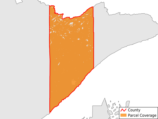Lake County Minnesota GIS Parcel Data Download Coverage