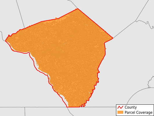 Lancaster County Pennsylvania GIS Parcel Data Download Coverage