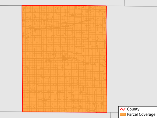 Lane County Kansas GIS Parcel Data Download Coverage