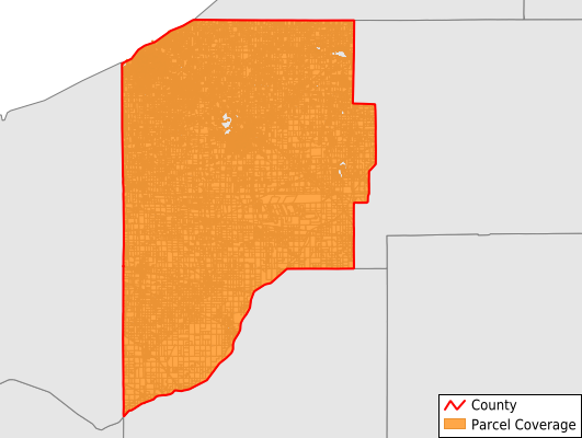 Laporte County In Parcel Data Coverage Map 