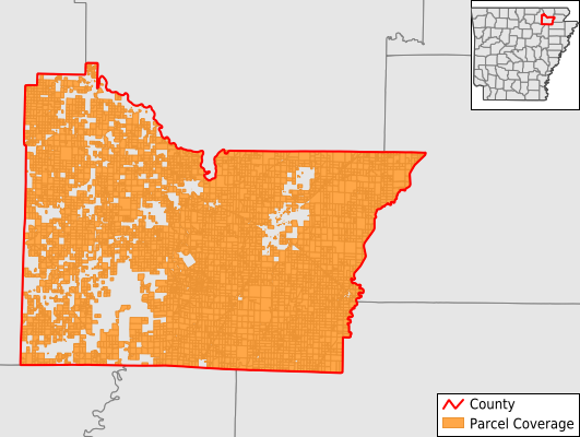 Lawrence County Arkansas GIS Parcel Data Download Coverage